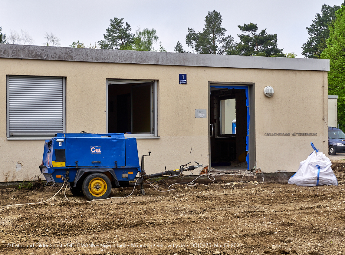 09.05.2022 - Baustelle am Haus für Kinder in Neuperlach